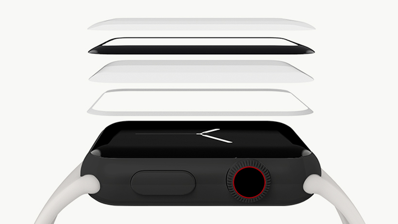 Diagram of the different layers of the Screen Protector